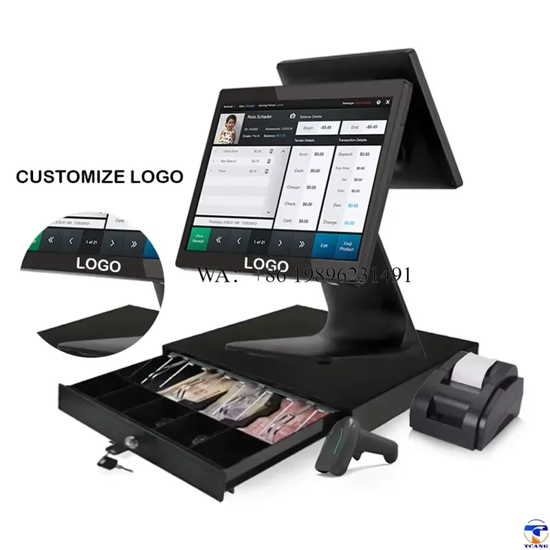 Pos Hardware windows 15.6 Inch Cash Register Android Pos Terminal Point of Sale System Pos Touch Screen