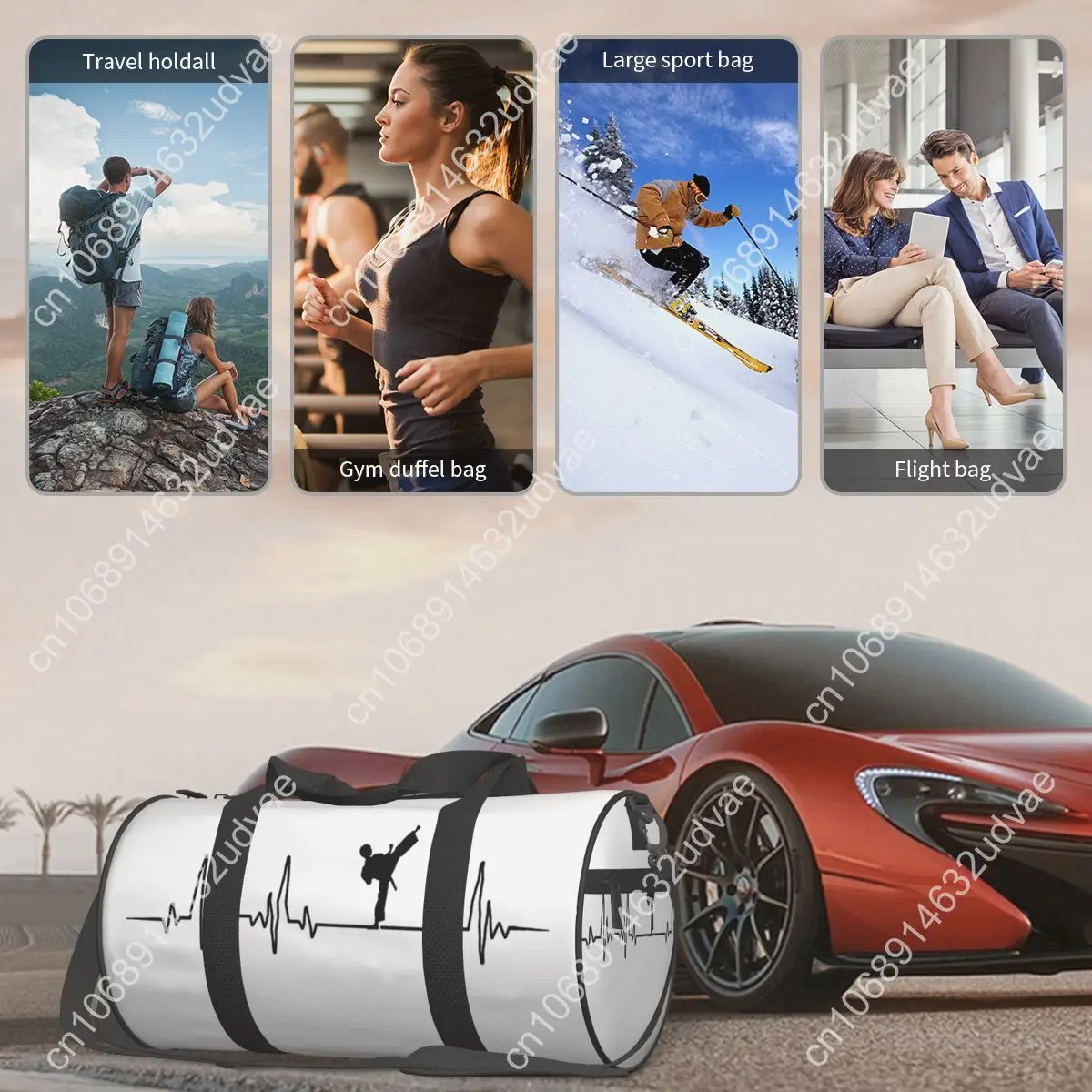 Taekwondo Sports Korean Sport Bags Martial Art Large Capacity Gym Bag Waterproof Men Women Handbag Training Retro Fitness Bag