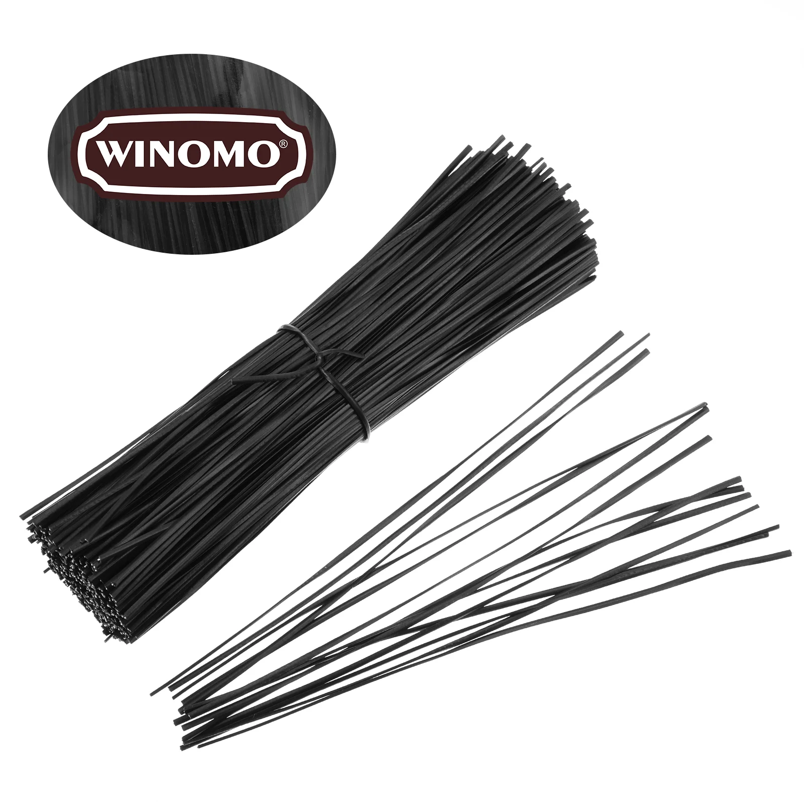 WINOMO 500pcs 15cm Twists Ties Wire Cable Wrap Organizer Ties for Home Office (Black) cable ties cord ties