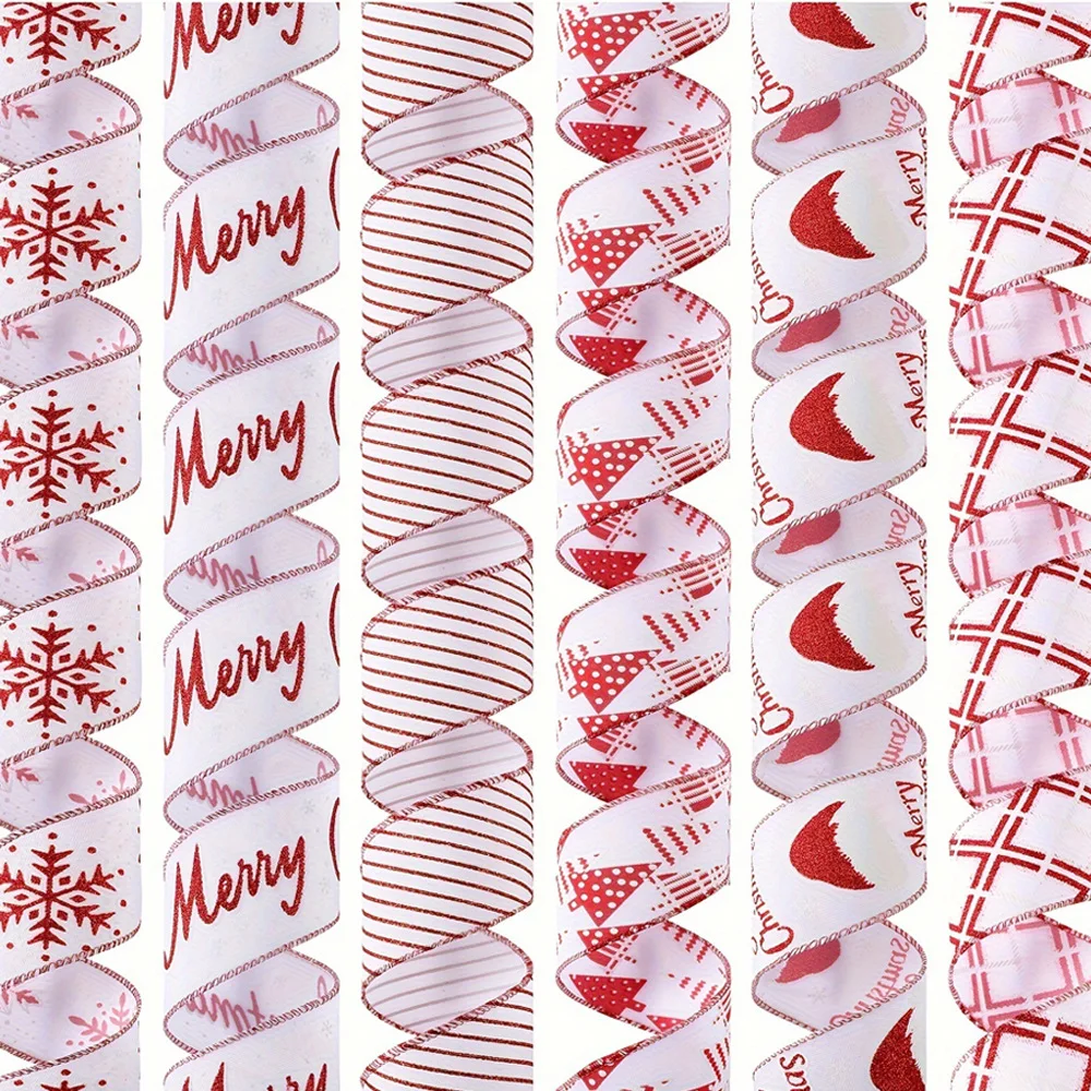 

2025 The New Christmas Red Ribbon Christmas Tree Decorations Wedding Christmas Party Decorations Handmade DIY Gifts