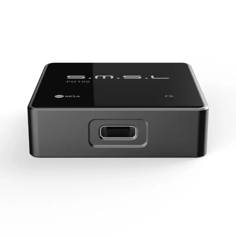 SMSL PO100 2024 Portátil Mini DAC USB Interface Digital DSD DOP64 XMOS XU316 TYPE-C Entrada OPT/COAX Saída