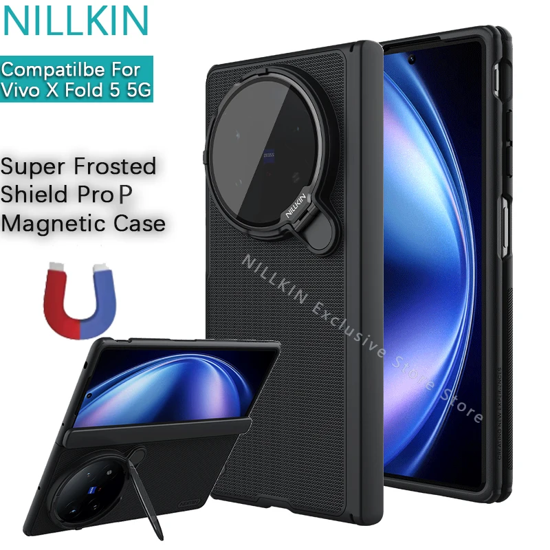 

Nillkin For Vivo X Fold 5 Super Frosted Shield Prop Magnetic Case Transparent Lens Guard Version Phone case protective cover