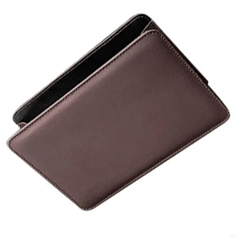 Leather Automotive Trash Can Dust Bin With Leakproof And Easy Clean Features For Car Cabin Organization Quick Install 