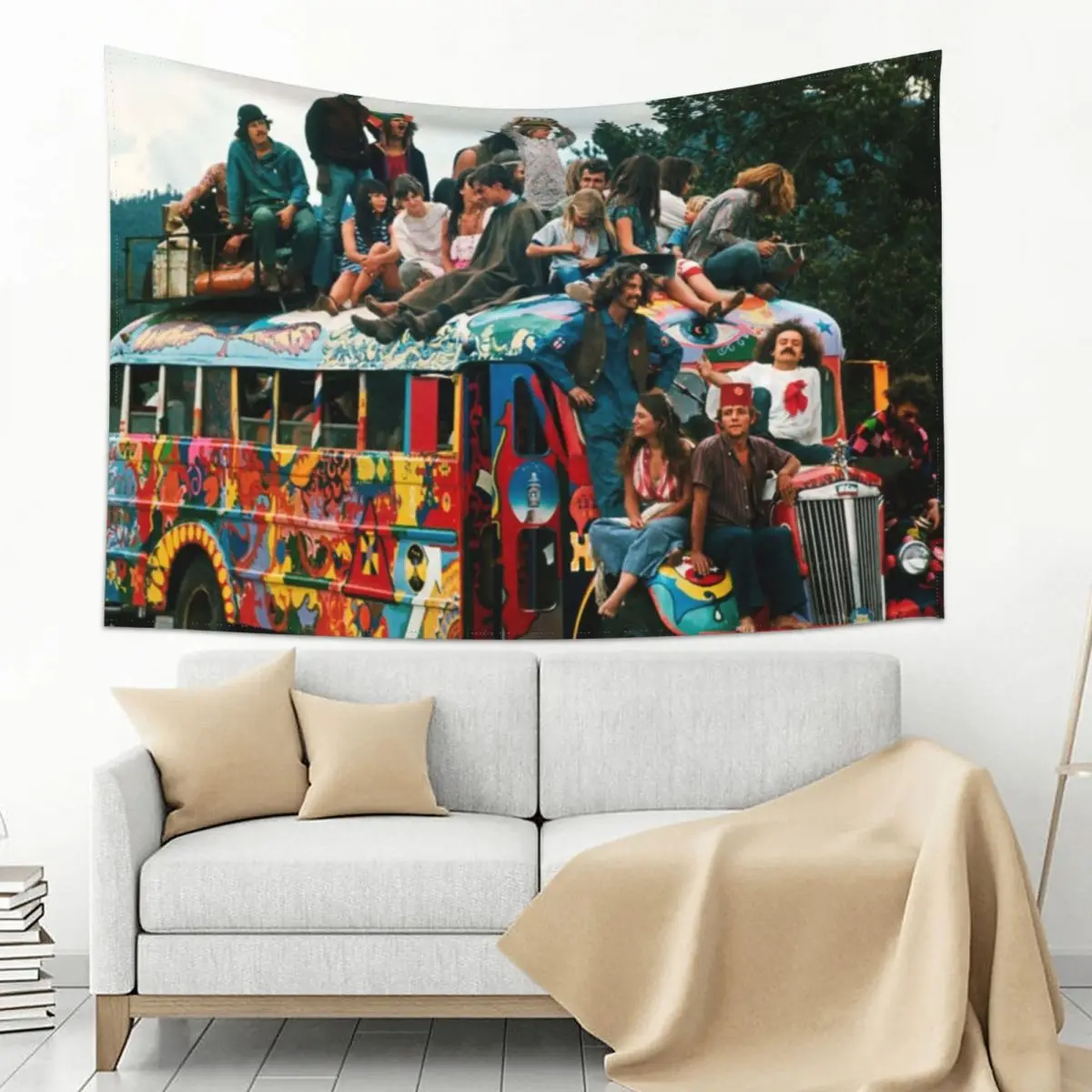 

Road To Woodstock Tapestry Wall Decoration Items Aesthetic Decoration Decoration For Bedroom Aesthetic Room Decor Tapestry