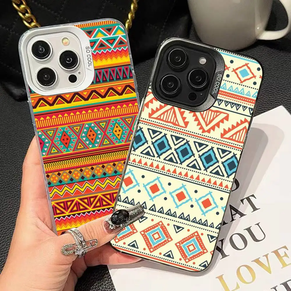 Classical Vintage Pattern Phone Case For IPhone 17 16 15 14 13 12 11 Pro Max Plus X XR XS Max Shockproof Bumper Cover