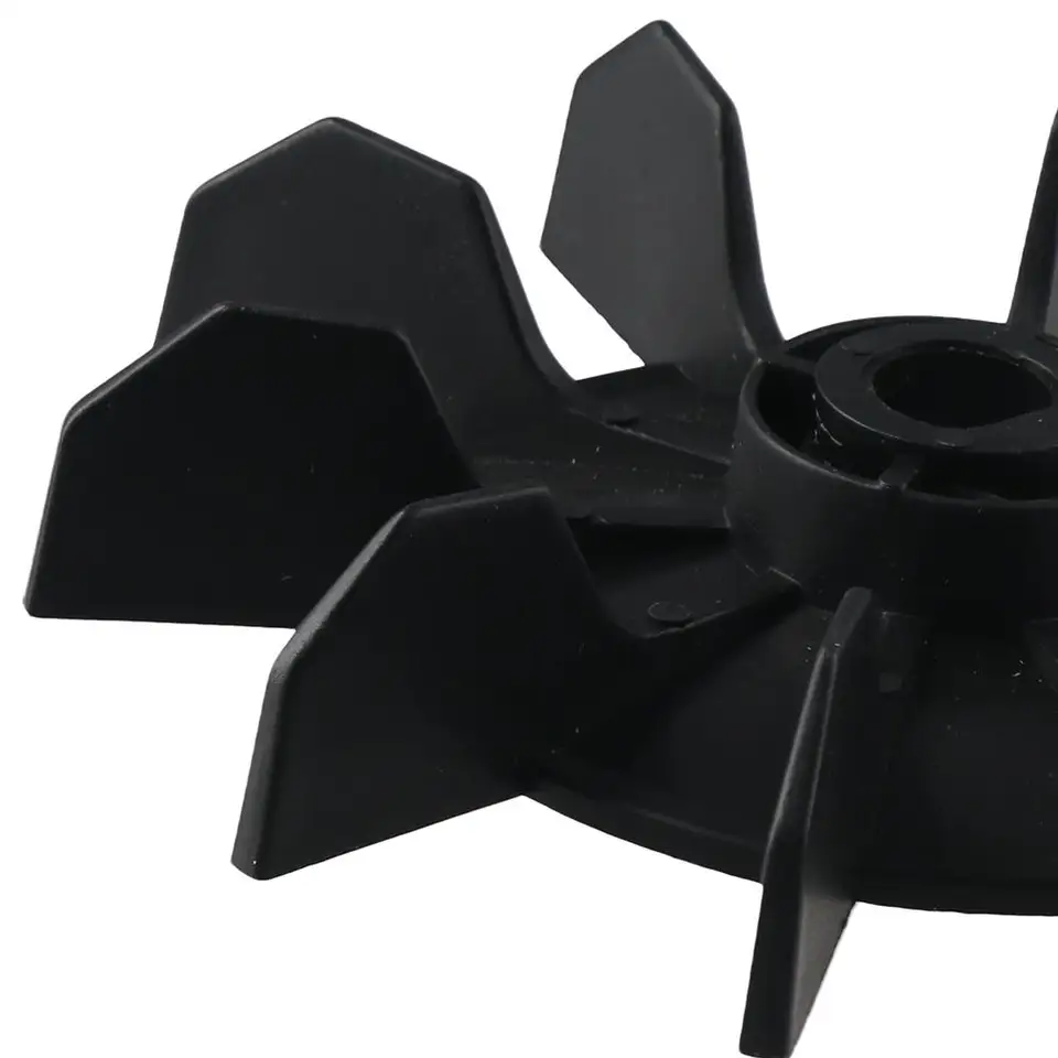 Small Air Compressor Fan Blade – 135mm Outer Dia, 14mm D-Type Shaft, Direct-On-Line Motor Cooling Fan Wheel Replacement Part