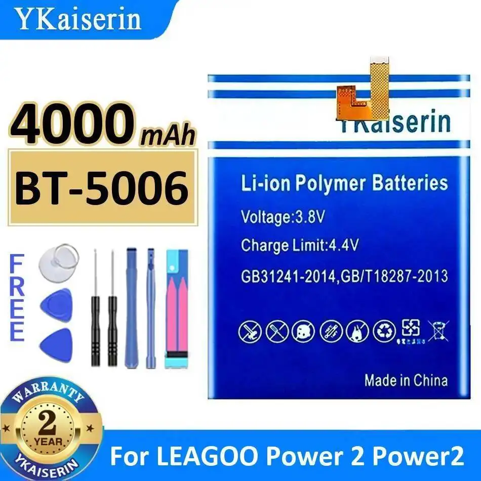 

Good Low-Temperature Performance BT-5006 Mobile Phone Battery For Leagoo Power 2 4000Mah