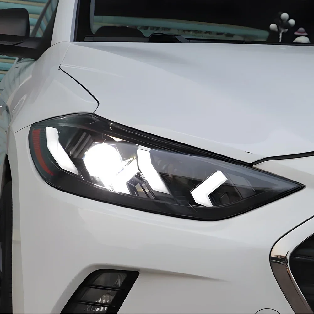 

Car Front Lamps For Hyundai Elantra 2016-2020 LED Auto Headlights Assembly Upgrade Lamborghini Style Projector Lens Accessories