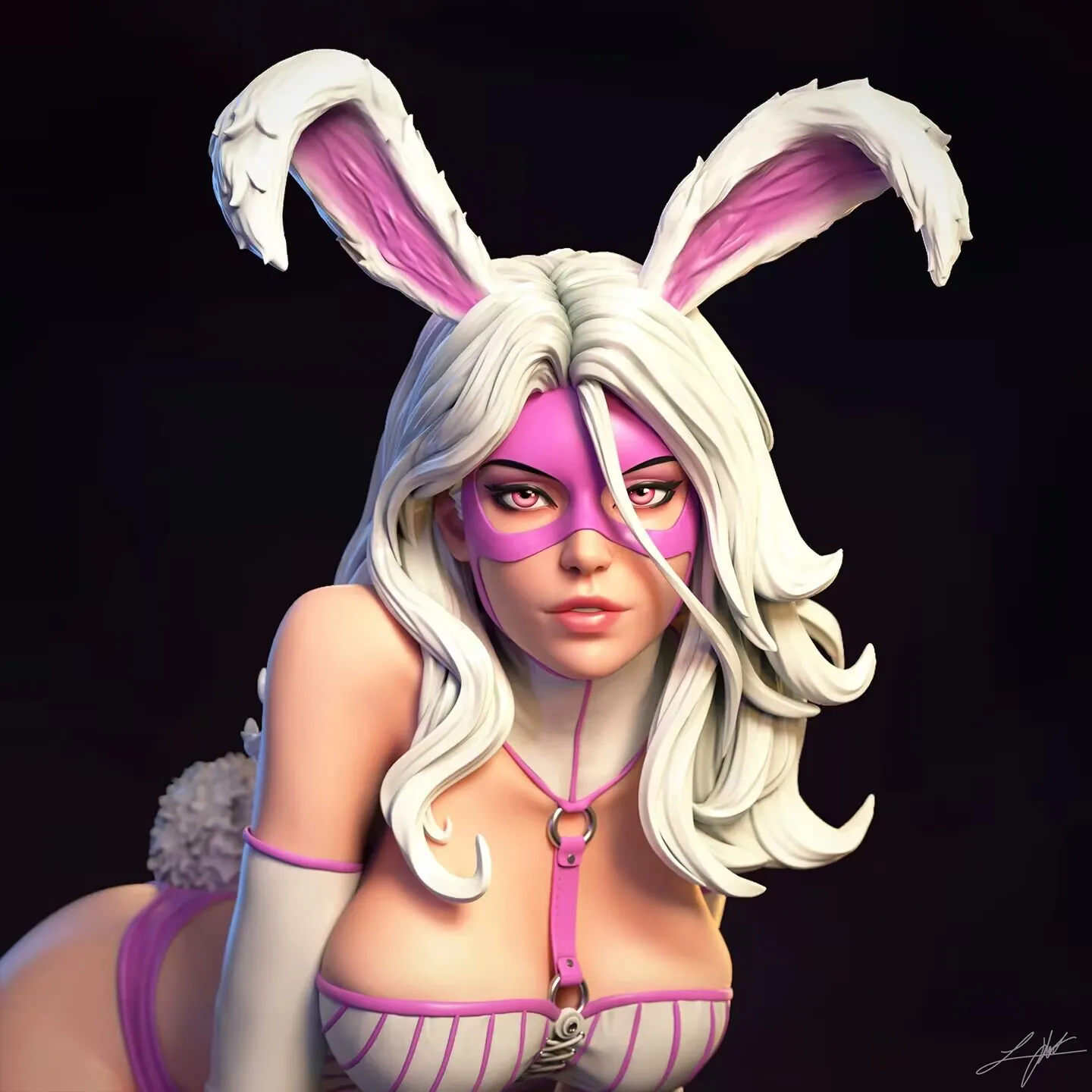 

Масштабная фигурка из смолы 1/24, набор для сборки модели, девушка-кролик, белый кролик, несобранная и неокрашенная, 3D-печать, игрушка для самостоятельной сборки, 020