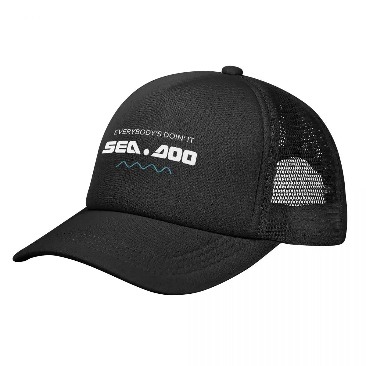 Big Wave Everybody'S Doin It Seadoo Mesh Baseball Cap Adult Outdoor Sun Hat Dad Hat Adjustable Polyester Trucker Cap Summer