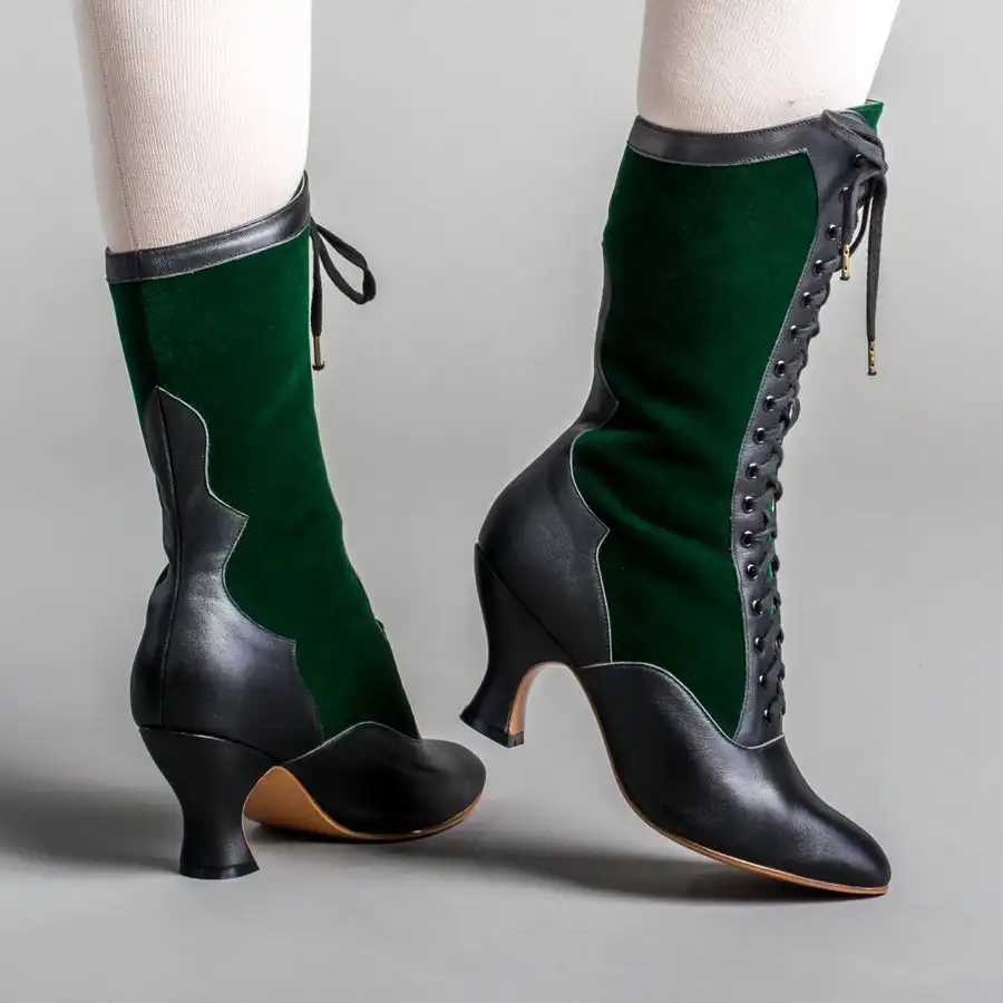 Nueva moda Otoño Invierno botas altas de caballero gruesas para mujer zapatos planos con plataforma a la moda pantalones botines largos zapatos de vaquero del oeste para mujer