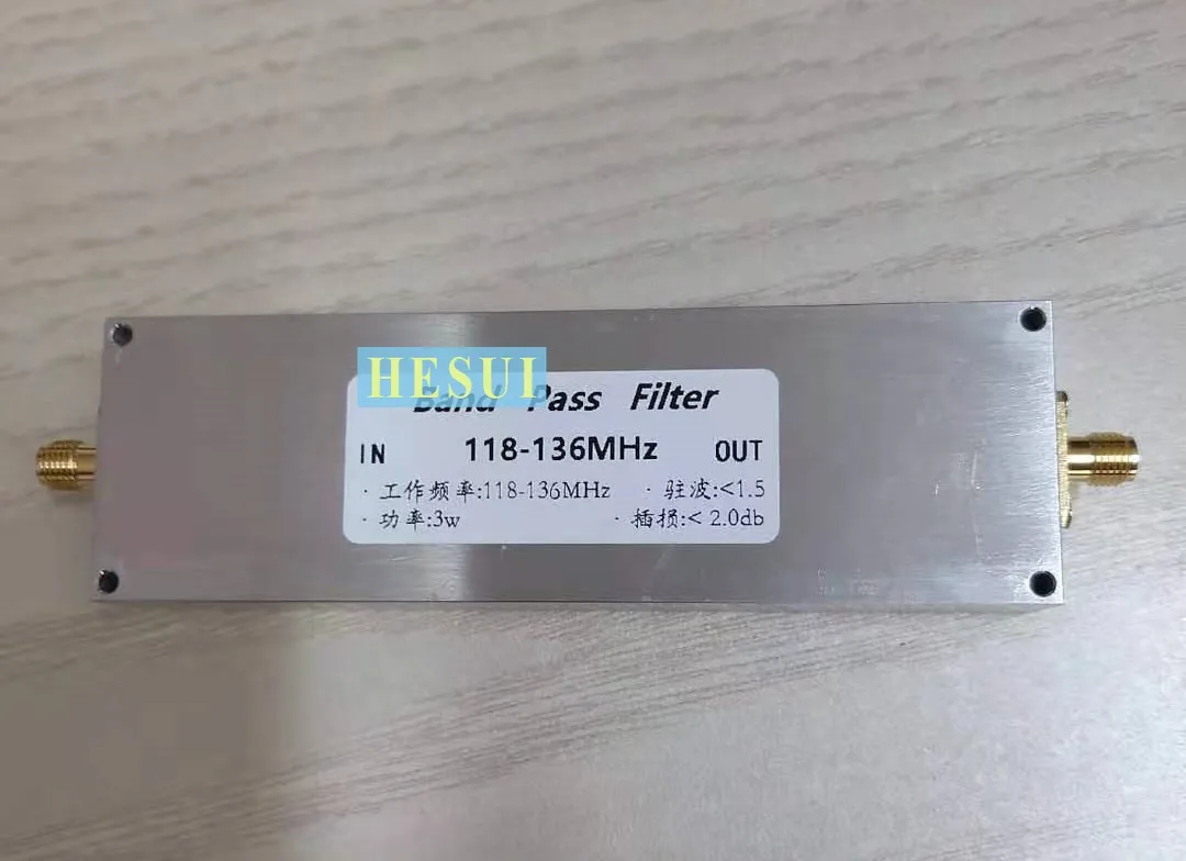 BPF-118-136M-3WSMA Bandpass Filter