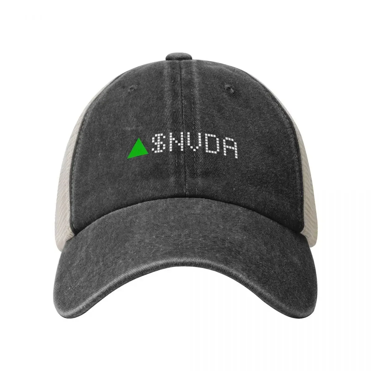 Nvidia Stock Ticker Green - White Font Baseball Cap summer hat Trucker Cap cute Designer Man Women's