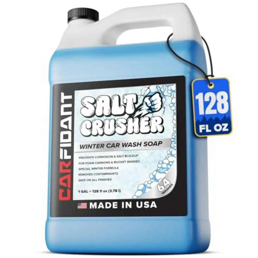 

Car Wash Soap for Salt and Grime Removal - Thick Snow Foam Formula - Blue - Prevents Corrosion, Gently Cleanses and Eliminates