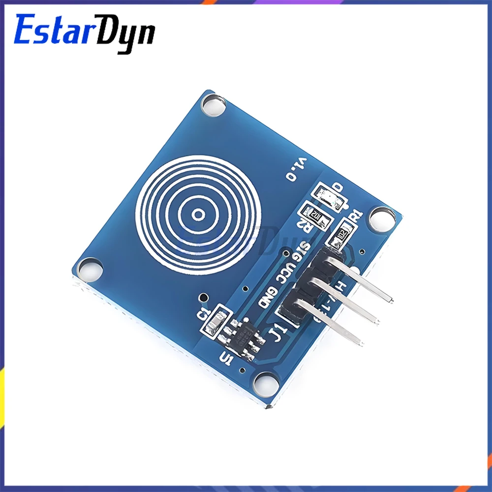 TTP223 Capacitive Touch Sensor Module Digital Switch for Raspberry Pi, 1 Channel Jog DIY Kit 3.3-5.5V
