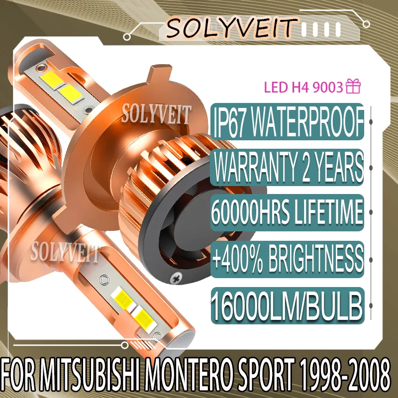 

Long-Lasting Brightness High Low Beam Headlight Bulb For Mitsubishi Montero Sport 1998 1999 2000 2001 2002 2003 2004 2005-2008