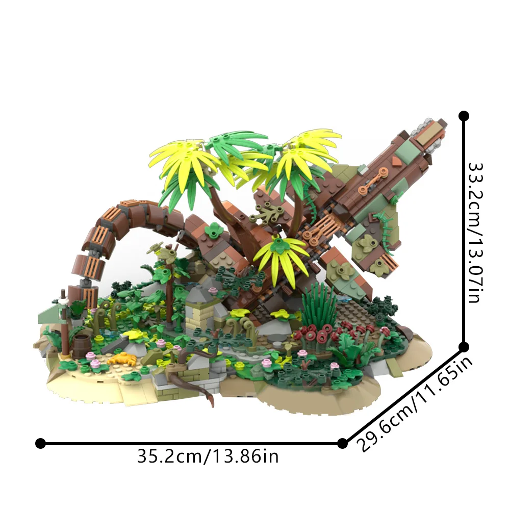 Gobricks MOC كدم حورس الأفق اللبنات نموذج Shellwalker مع قاعدة الطوب الرعد تجميعها لعبة الأطفال هدية #3