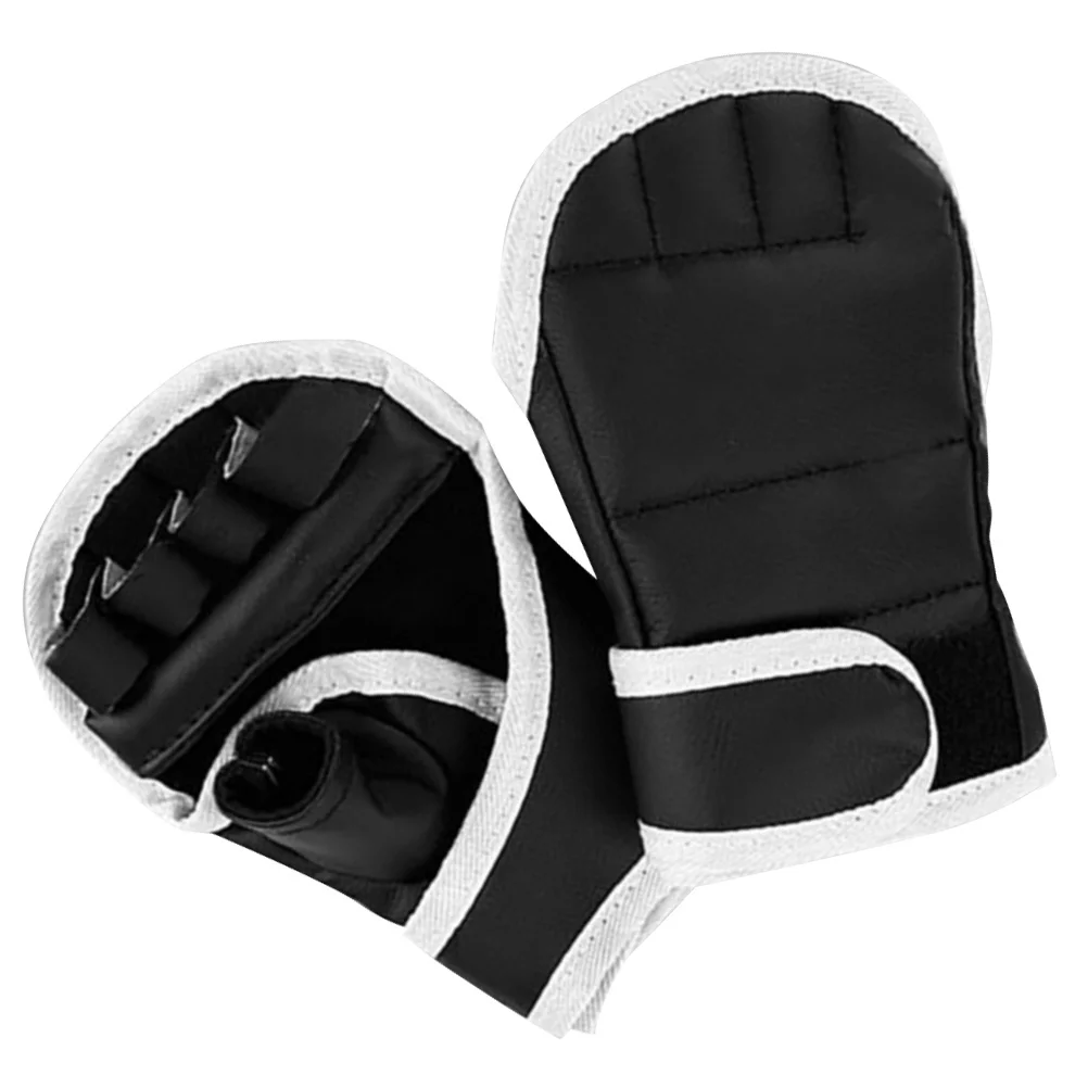 

1Pair Professional Kickboxing Gloves Portable Sparring Boxing Gloves for Training Martial Arts Half-Finger Design Comfortable