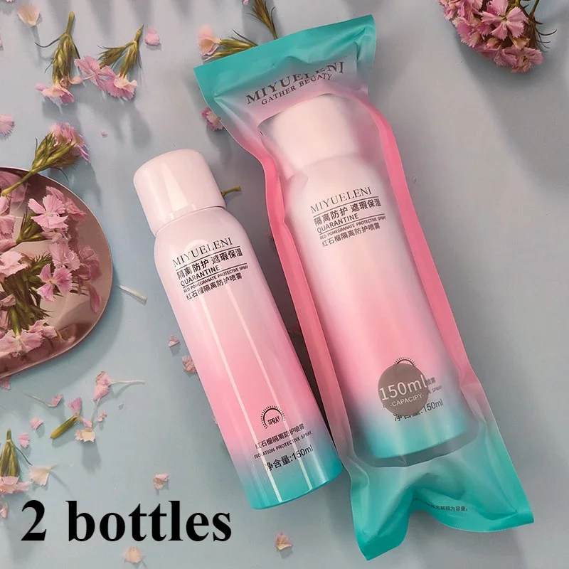 200ml 2bottles Whitening Concealer Sunscreen Isolation Spray Waterproof V7 Hydration Moisturizing