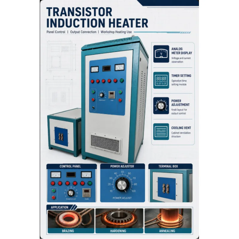 Metal Parts Heat Treatment Portable High Frequency Induction Hardening Machine For Gear Shaft Pin Roller Quenching