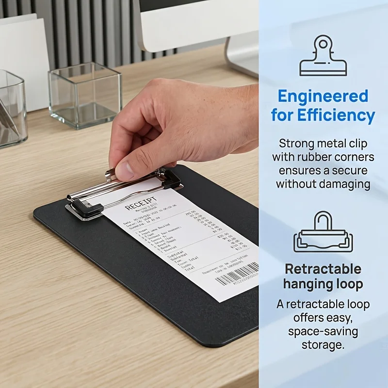 

Mini folder board, 5.9 * 3.93 inches, note clip, bill clip, menu clip, suitable for restaurants, notebooks, memo keeping