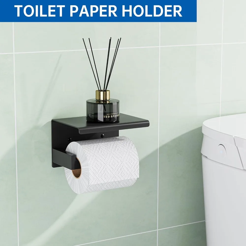 Набор фурнитуры для ванной комнаты из нержавеющей стали, настенный держатель для полотенец, держатель для туалетной бумаги, крючки, аксессуары для ванной, 23,6 дюйма