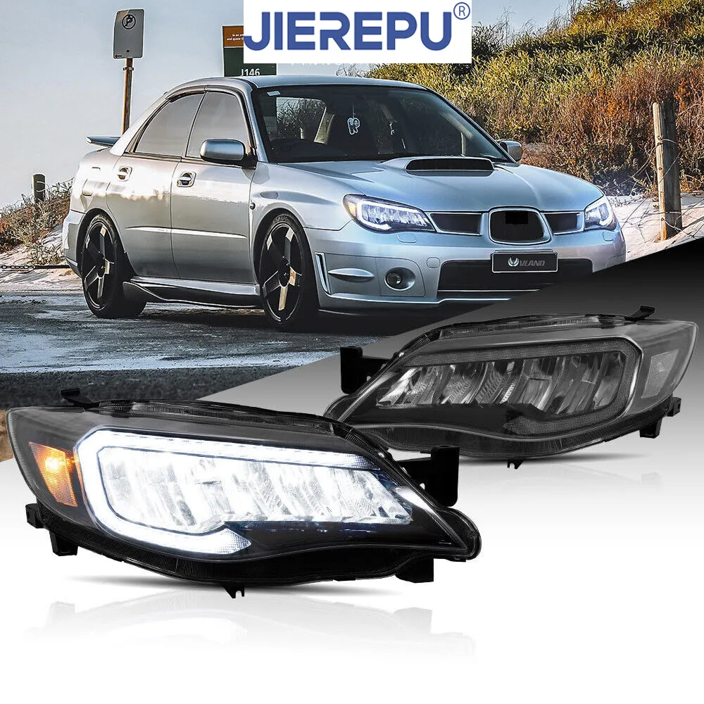 

1 пара прозрачных указателей поворота для Subaru Impreza WRX 2008-2014 годов светодиодных фар проектора DRL