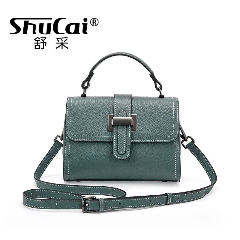 Genuine Leather Bags Fashion Female Summer Small Crossbody Leather Women\'s Bags Single Shoulder Tote Small Square Bag