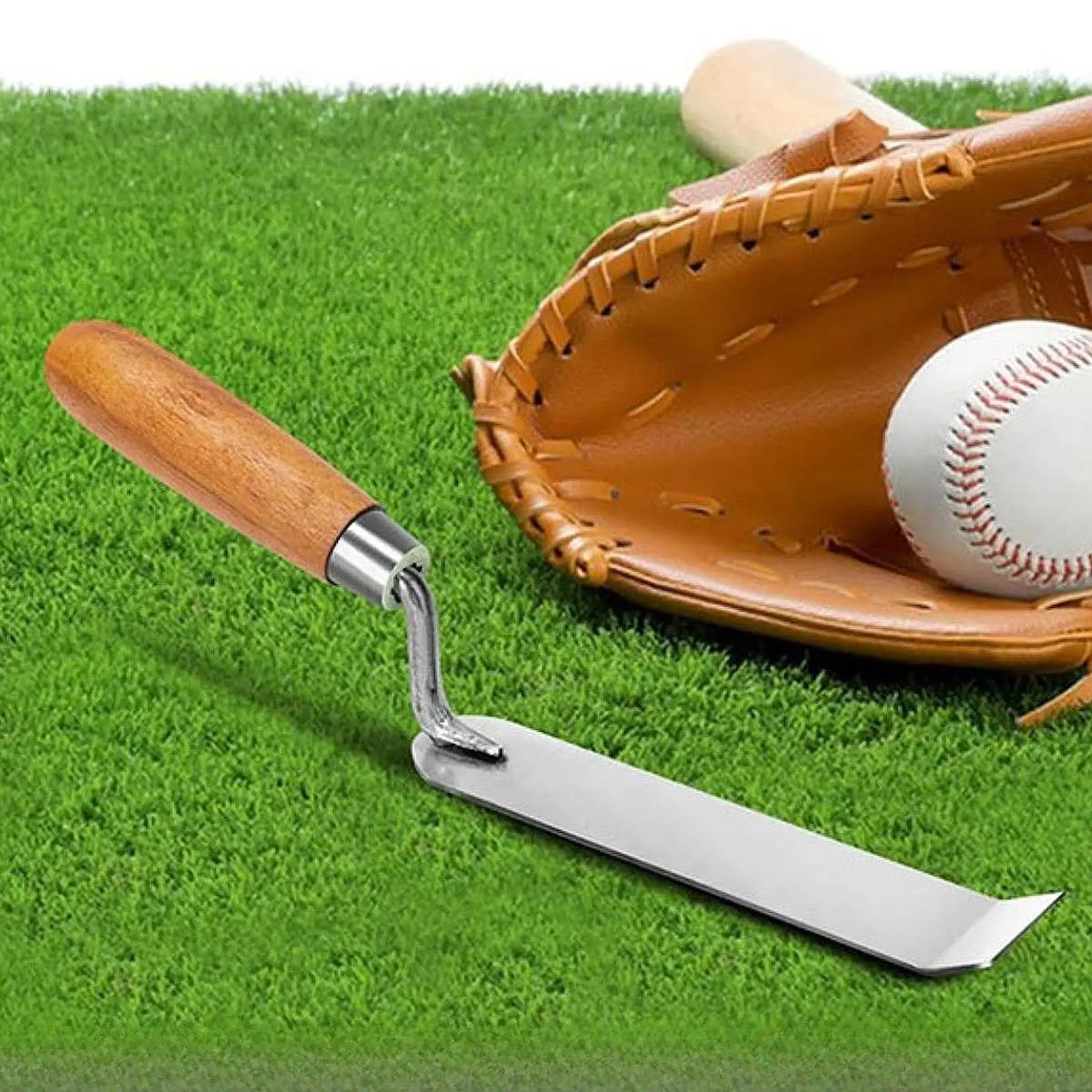 Baseball Base Digger Sturdy Dig Out Tool Stainless Steel Softball Equipment for Practice and Gardening