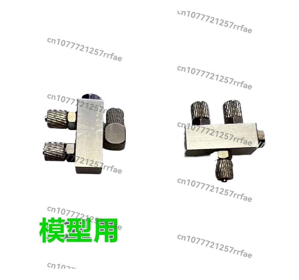 Hydraulic Excavator Model, Miniature 4-way Connector, Bending Nozzle Straight Nozzle Connector M5-4M Pipe Connector