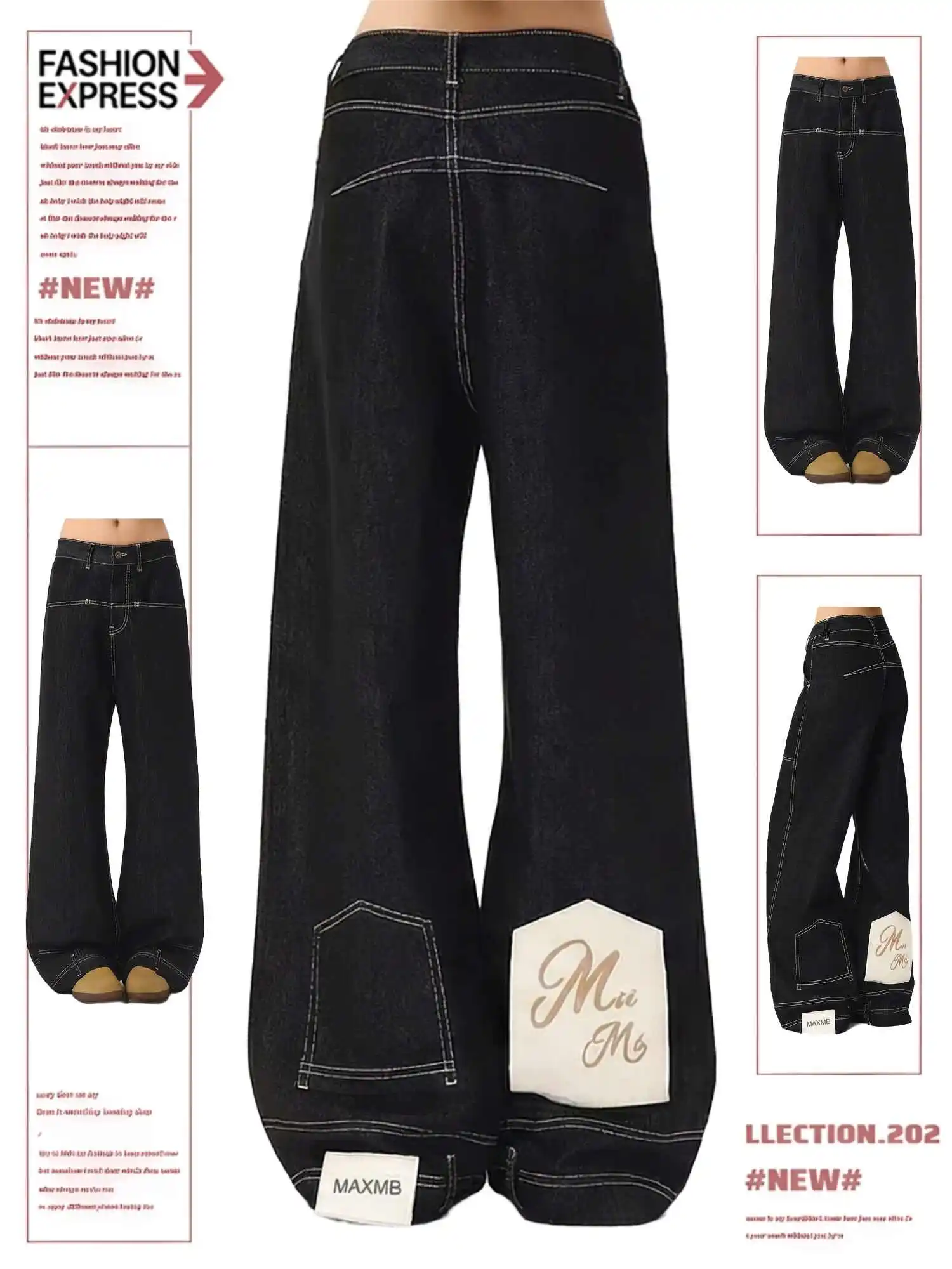

Women's Jean Boyfriend Punk Baggy Denim Pants Grunge Y2K American Retro Japanese Harajuku Pants Design Goblin Core High Quality