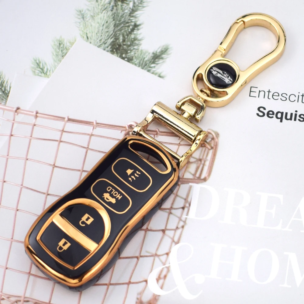 TPU Car Key Cover Case for Nissan X-trail T30 Altima Frontier Armada Maxima Tiida Sentra for Infiniti QX56 JA60 FX35 Accessories