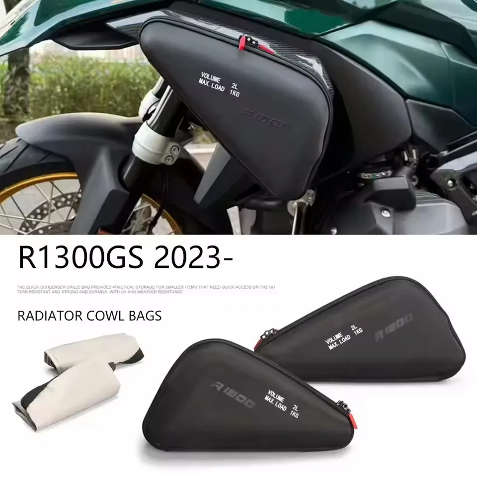 Radiator Cowl Bag 2L For BMW R1300GS R1300 GS R 1300 GS 2023 2024 2025 R1300GS Motorcycle Accessories Side Fairing Tool Bag