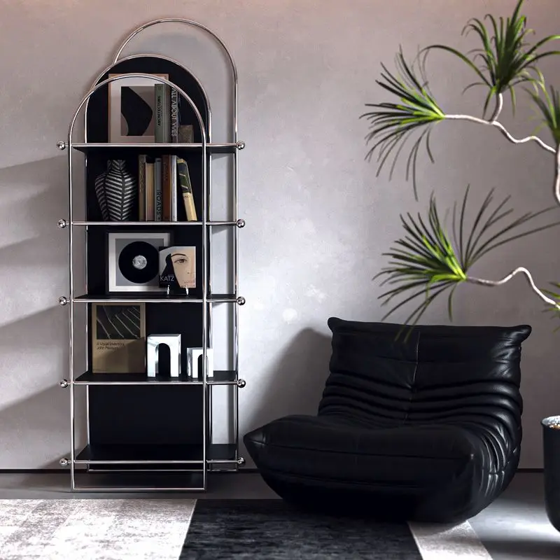 

Ретро-стеллаж в средневековом французском стиле, легкий люкс, скандинавский, американский, из нержавеющей стали.