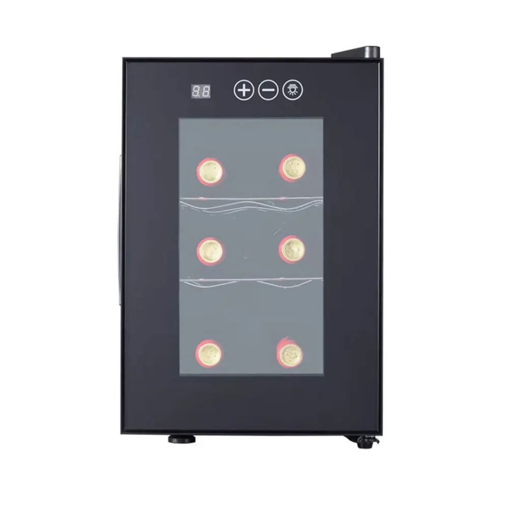6 Bottle Wine Refrigerator Constant Temperature Cinet Red Wine Display Fridge Nevera