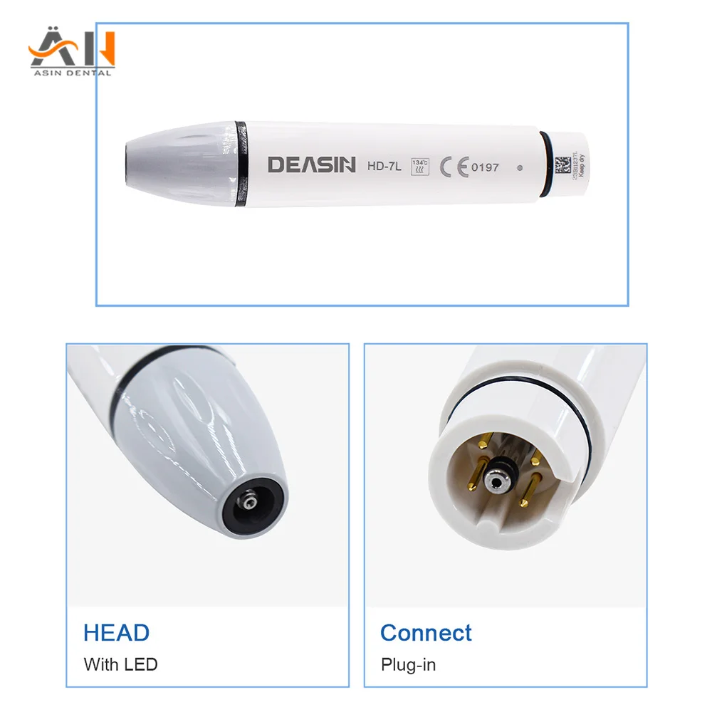 Dental Ultrasonic Scaler Handpiece Dental LED Handle HD-7L for DTE Ultrasonic Piezo Scaler Dentist Tools