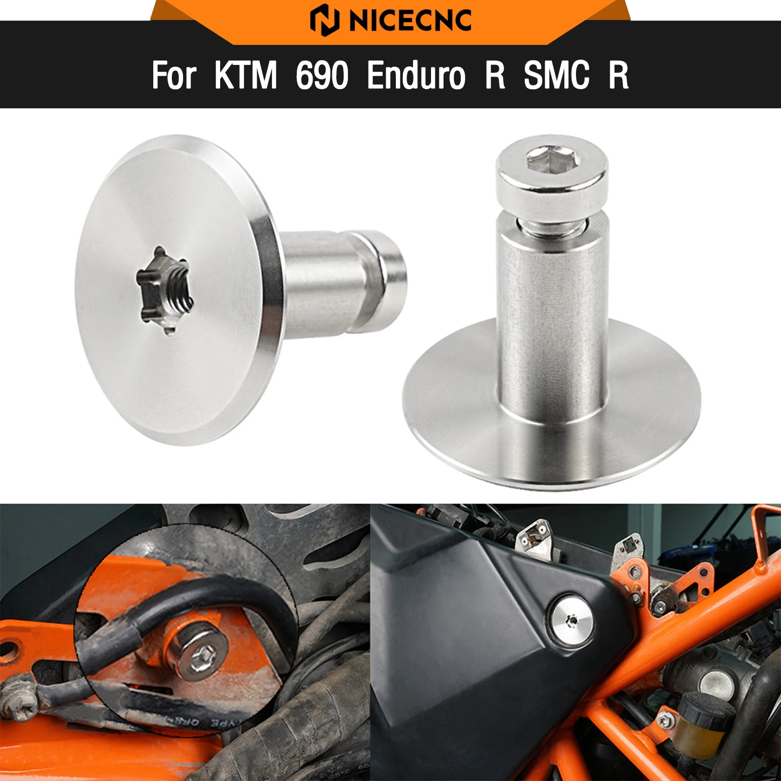 

For KTM 690 Enduro R SMC R 2014-2022 Frame Tank Mounting Bolts Husqvarna 701 Enduro/Supermoto 2016-2022