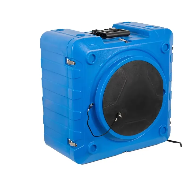 Professional portable electric activated carbon plastic air purifier 200 M/h decontamination efficiency 70dB