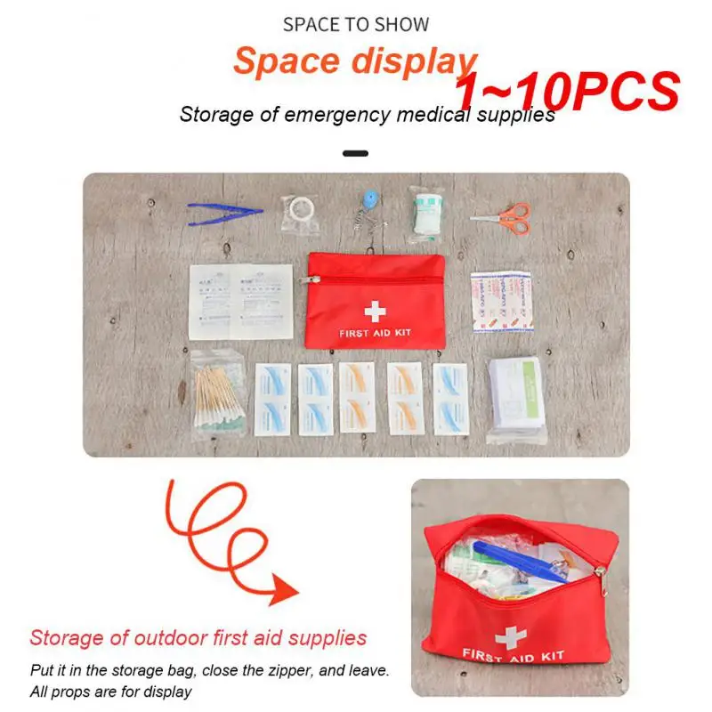 1~10PCS Items/Set Person Portable Outdoor Waterproof First Aid Kit For Family Or Travel Emergency Treatment