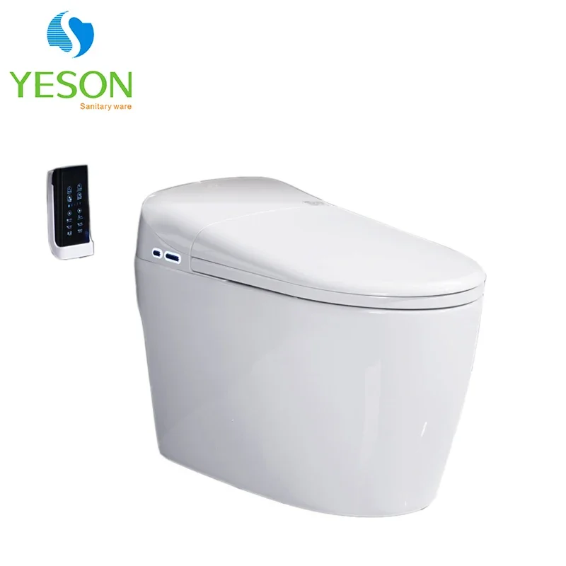 Floor Mounted WC Intelligent Sanitary Ware Water Closet Bathroom Automatic Ceramic New Design Smart Toilet Commode