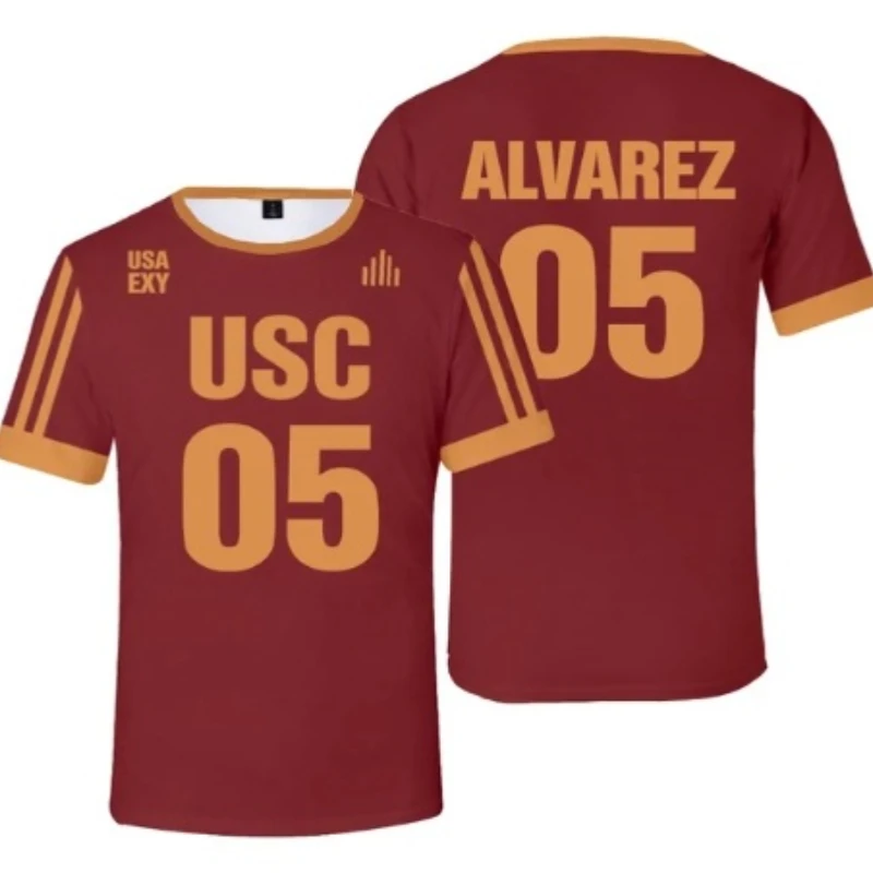 عبر الحدود الكرة الطائرة الشباب دعوى ثلاثية الأبعاد الطباعة الرقمية الملونة الصيف الرجال والنساء قصيرة الأكمام تي شيرت ملابس الأطفال