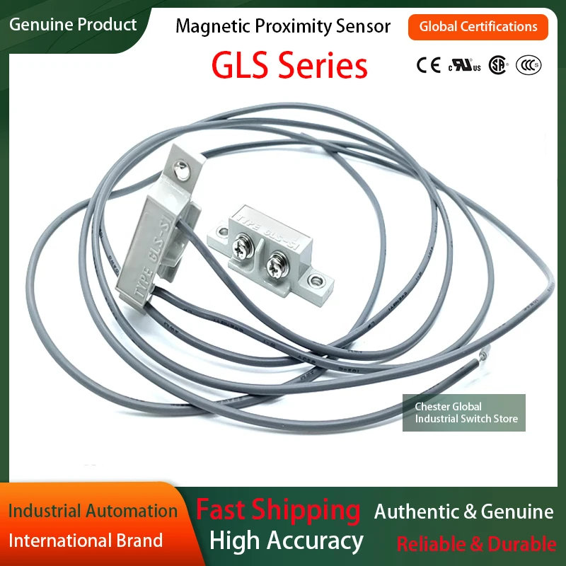 Original safety door switch magnetic Proximity sensor  Set GLS-1 Sensor GLS-S1 Magnet GLS-M1