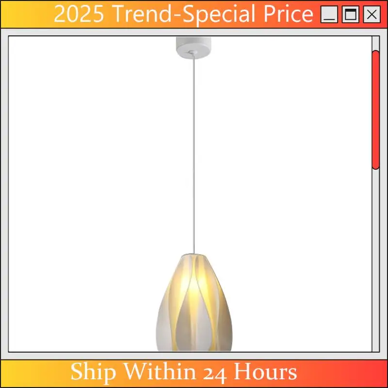 

A61Z Deals PVC Shade Living Room Stairs Chandelier Wave Design Ceiling Chandelier For Bedroom Kitchen Island Living Room