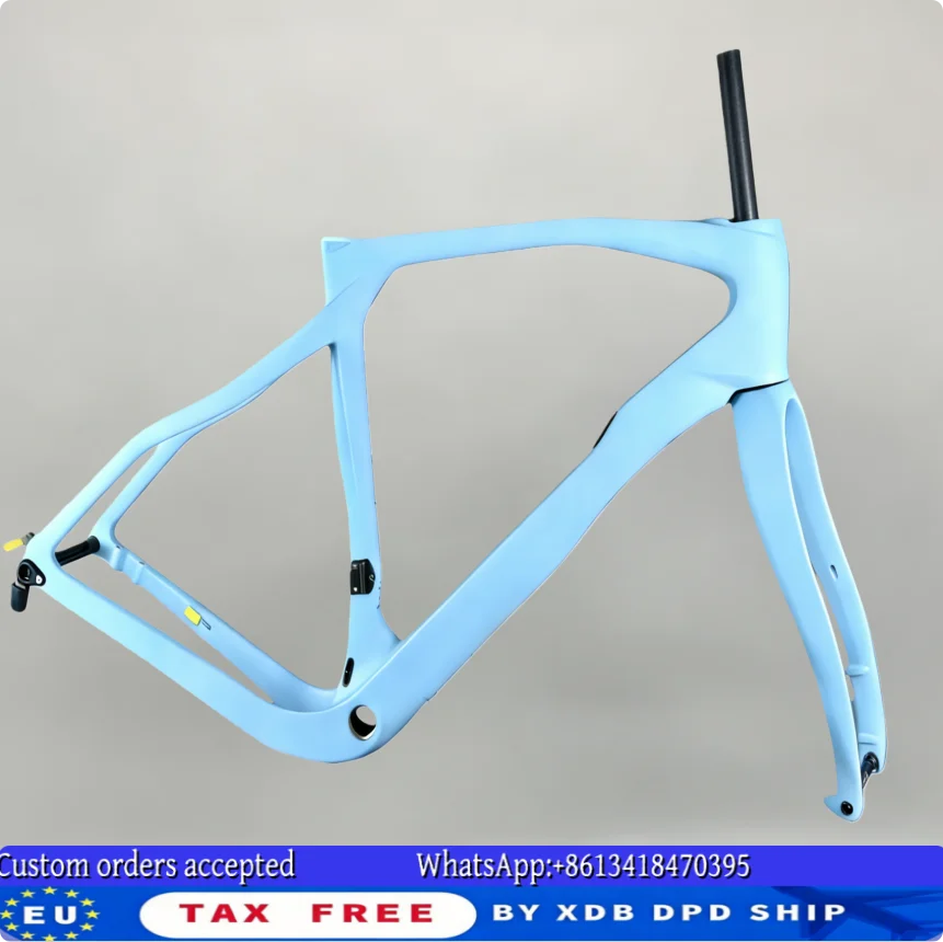 

Новая карбоновая рама для гравийного велосипеда BB68 с дисковыми тормозами BSA, комплект рамы для циклокроссового велосипеда