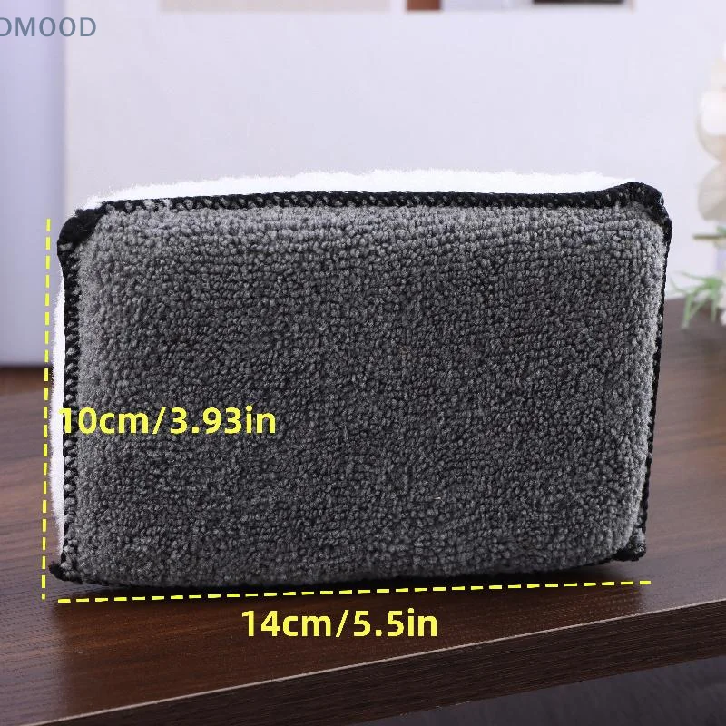 2/5 قطعة تنظيف السيارات الصوف منشفة ستوكات الإسفنج السيارات أدوات تنظيف السيارات الداخلية للشمع الجلد البلاستيكي #6