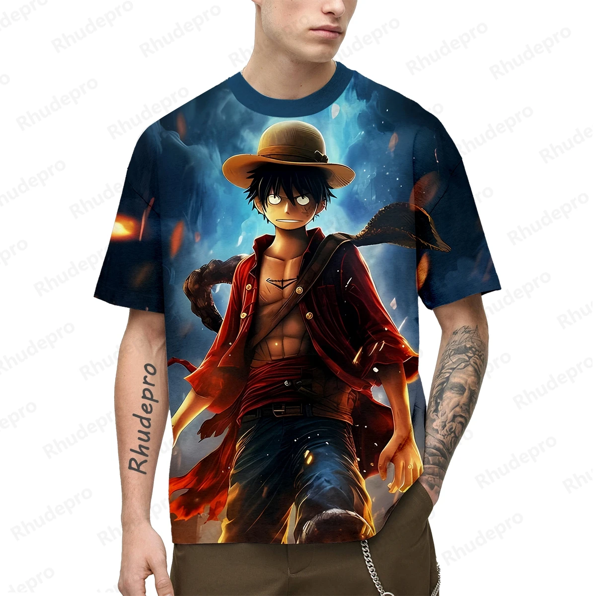 

One Piece 2025 Summer Hot Japan Anime Men's 3D Printing Cosplay T-shirt Women Children Street Unisex Oversized Short Sleeve Tees