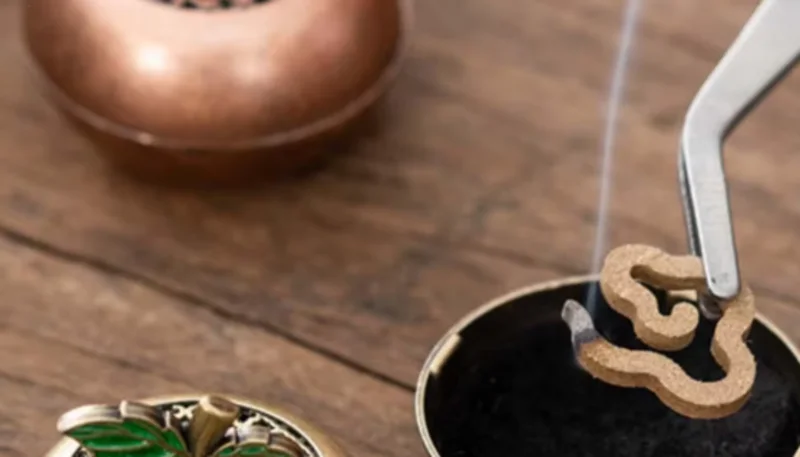 Incense Cones Holder New Chinese Design Incense Stick Burner Aromatherapy Box Fragrance Diffusion Air Purification Ornament