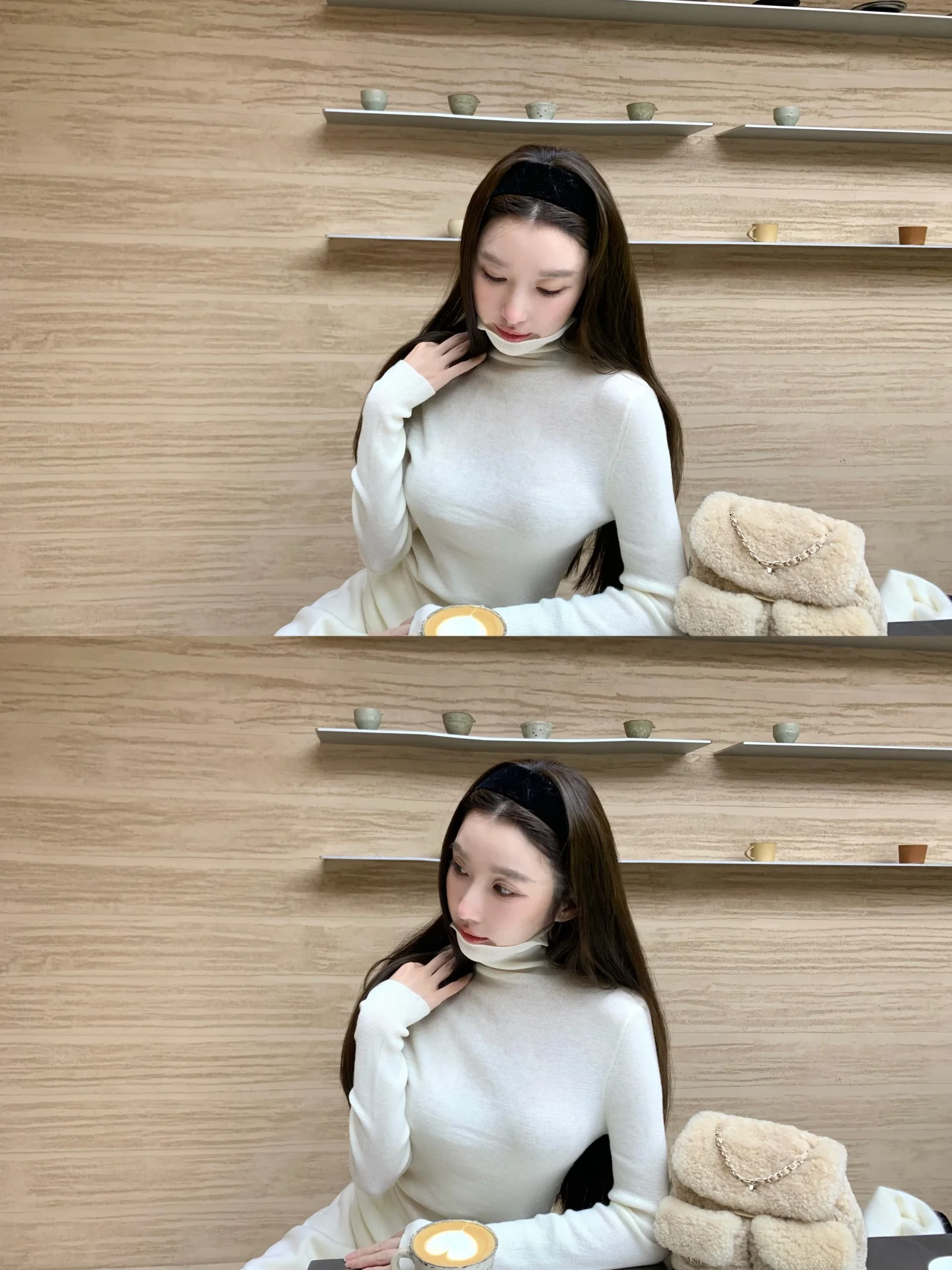 

High Elastic Camere Wool Base irt ential High nce Feedba Edition Women's Slim Fit Long Sve Polyester Kni...