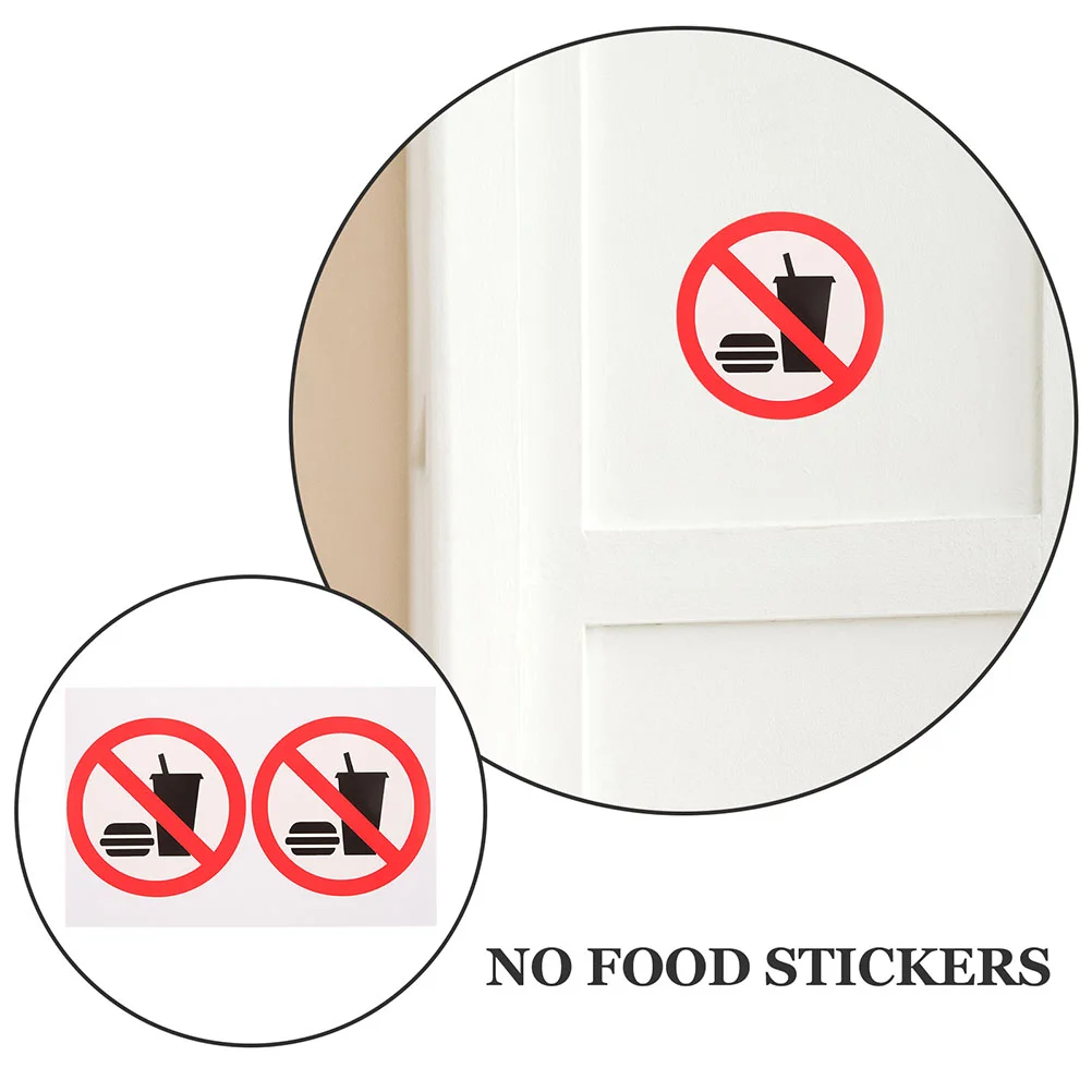 4 Pcs 먹거나 마시는 스티커 없음 음식 음료 로그인 실내 사용 Pvc 자체 접착 외부 사무실