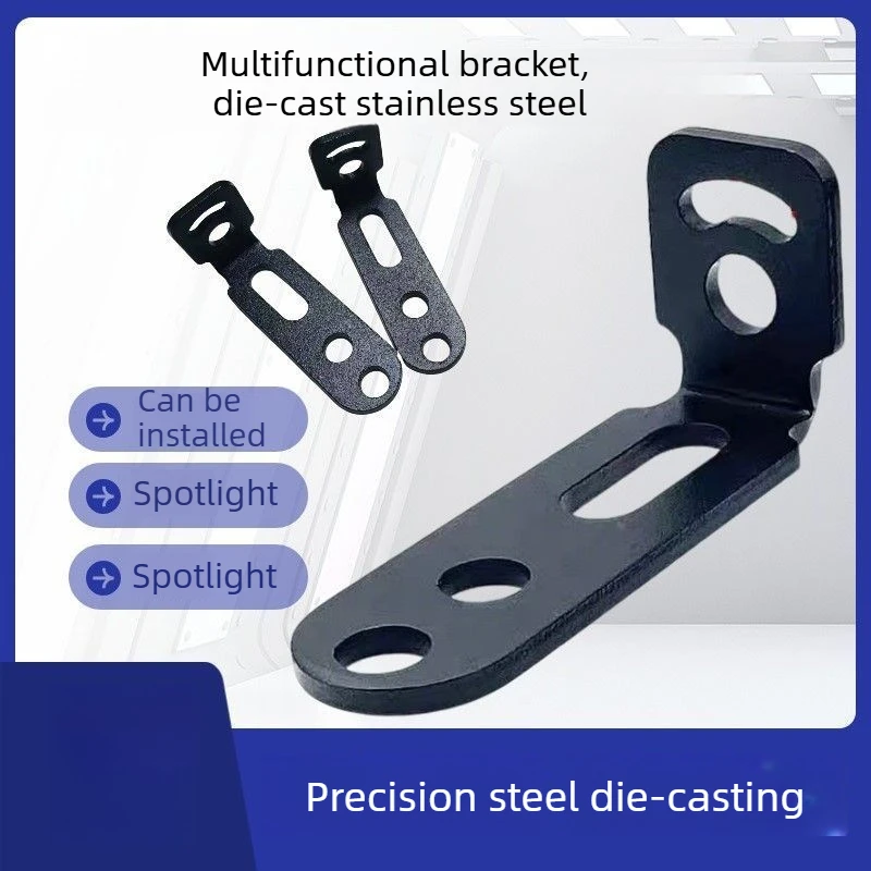 4/8pcs Motorcycle Spotlight Mount Universal Adjustable Bracket Scooter E-Bike Fender LED Fog Light Holder Metal Moto Additions